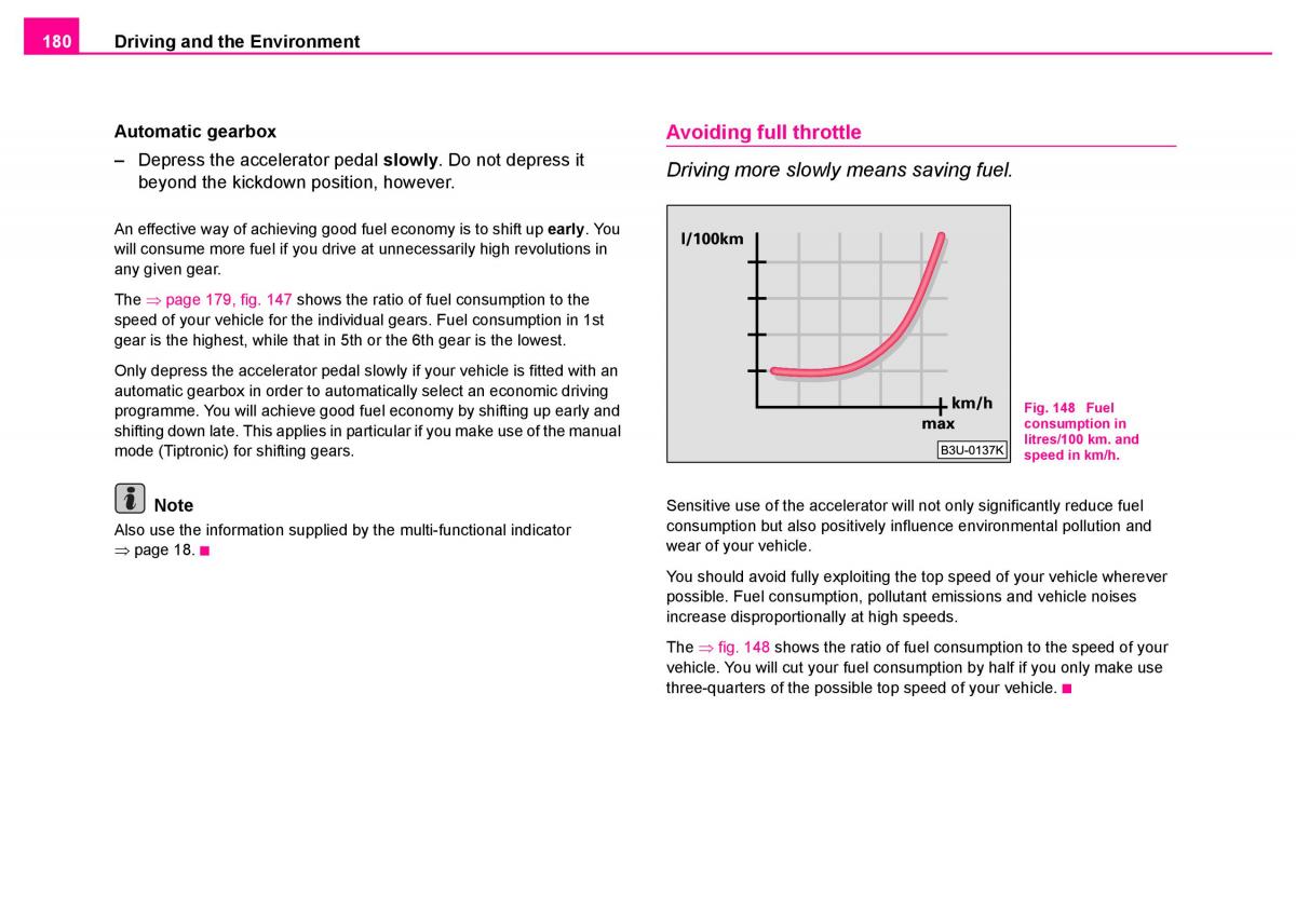 Skoda Superb I 1 owners manual / page 181