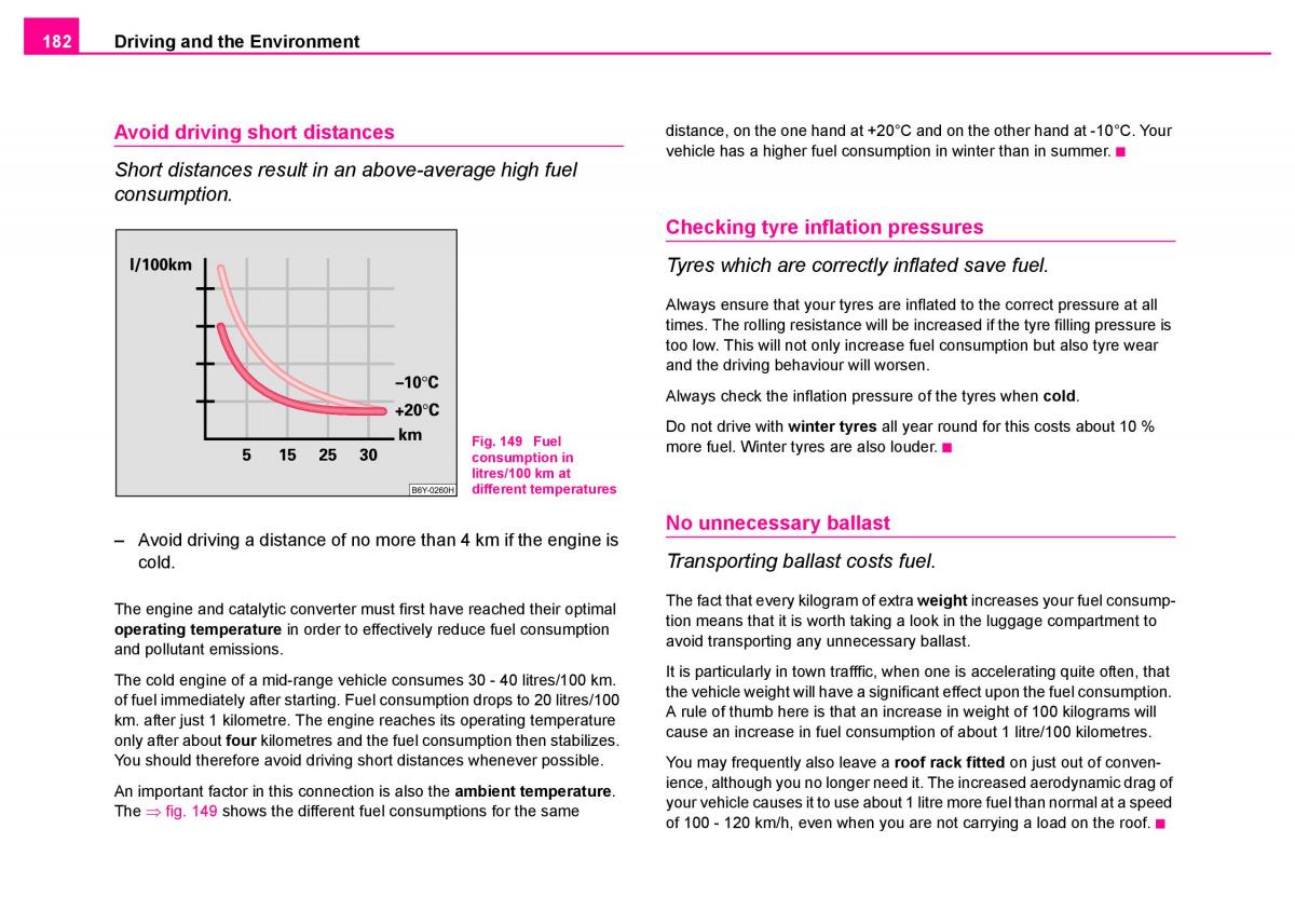 Skoda Superb I 1 owners manual / page 183