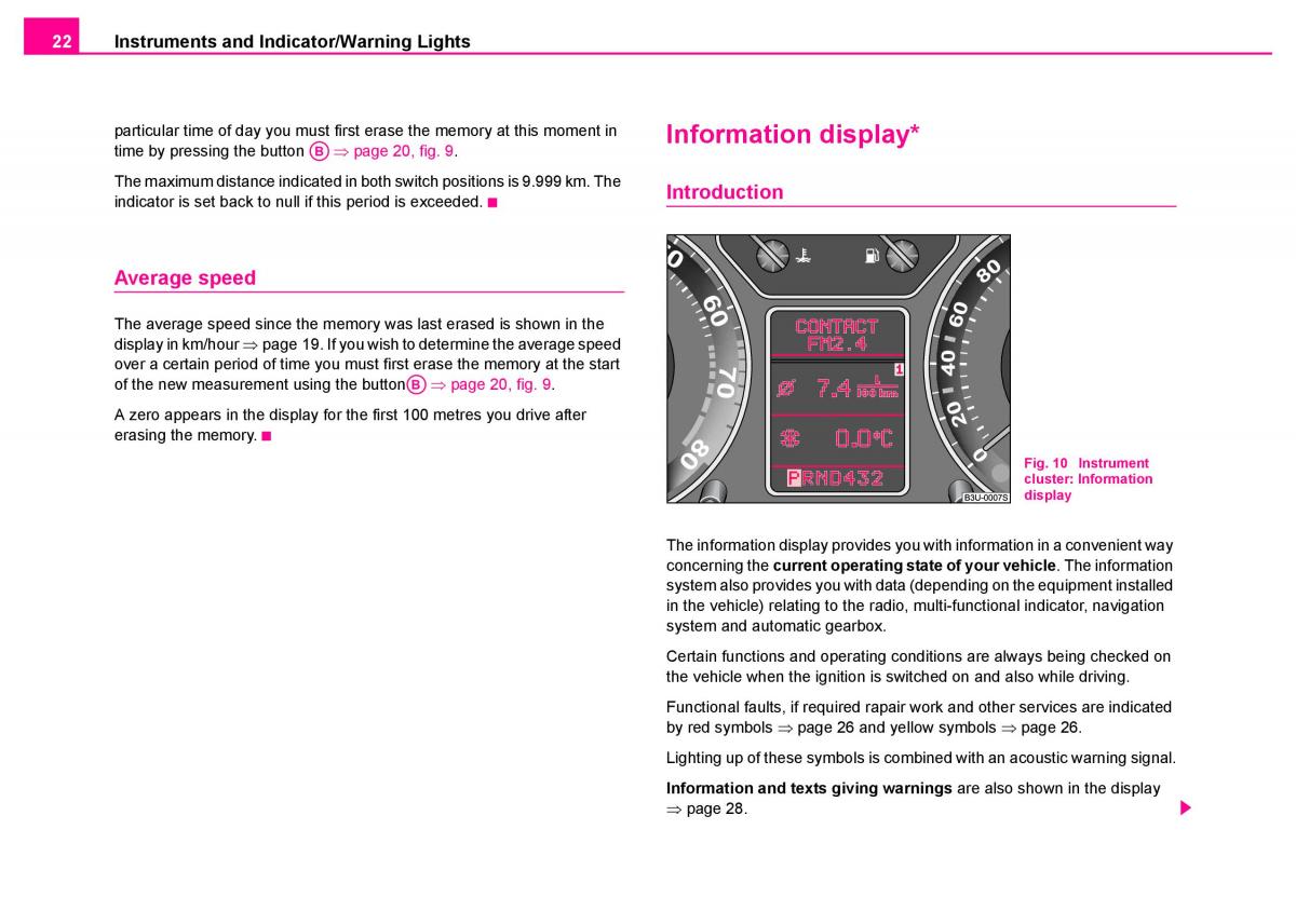 Skoda Superb I 1 owners manual / page 23