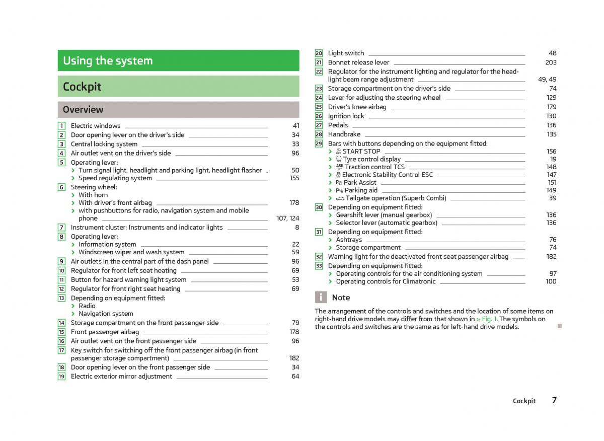 manual  Skoda Superb II 2 owners manual / page 9