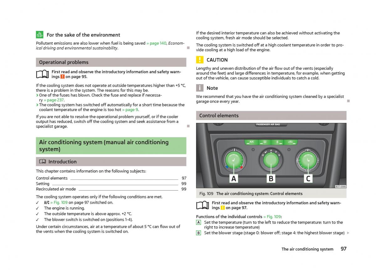 Skoda Superb II 2 owners manual / page 99