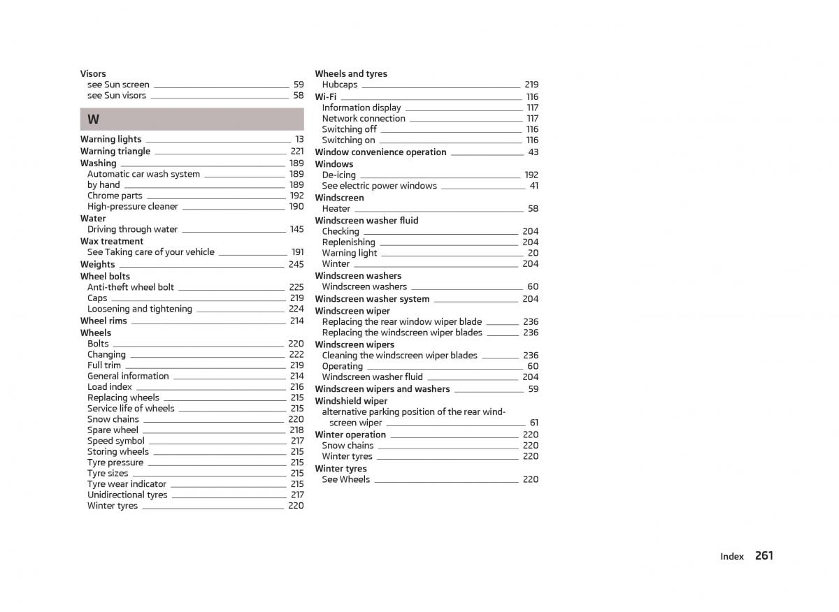 Skoda Superb II 2 owners manual / page 263