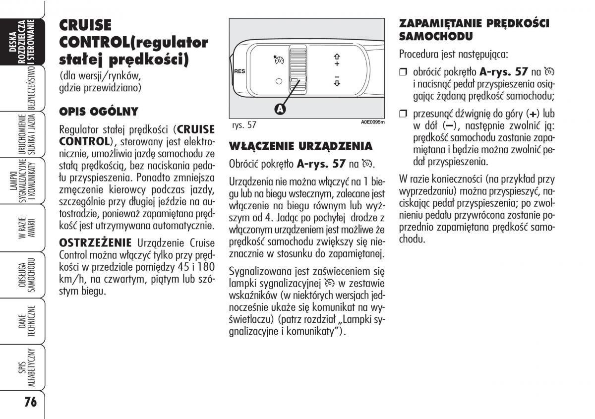 Alfa Romeo 159 instrukcja / page 78