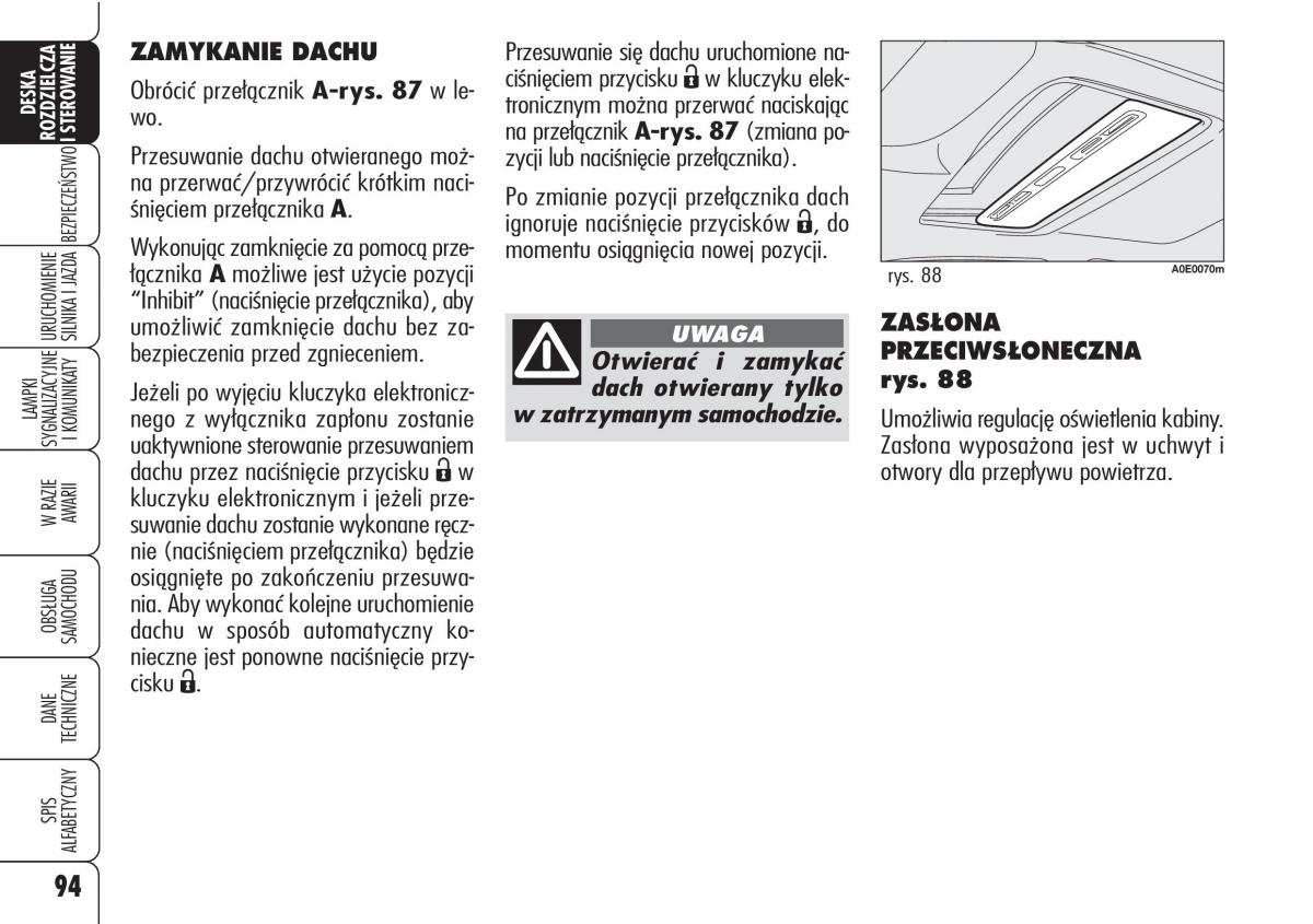 Alfa Romeo 159 instrukcja / page 96