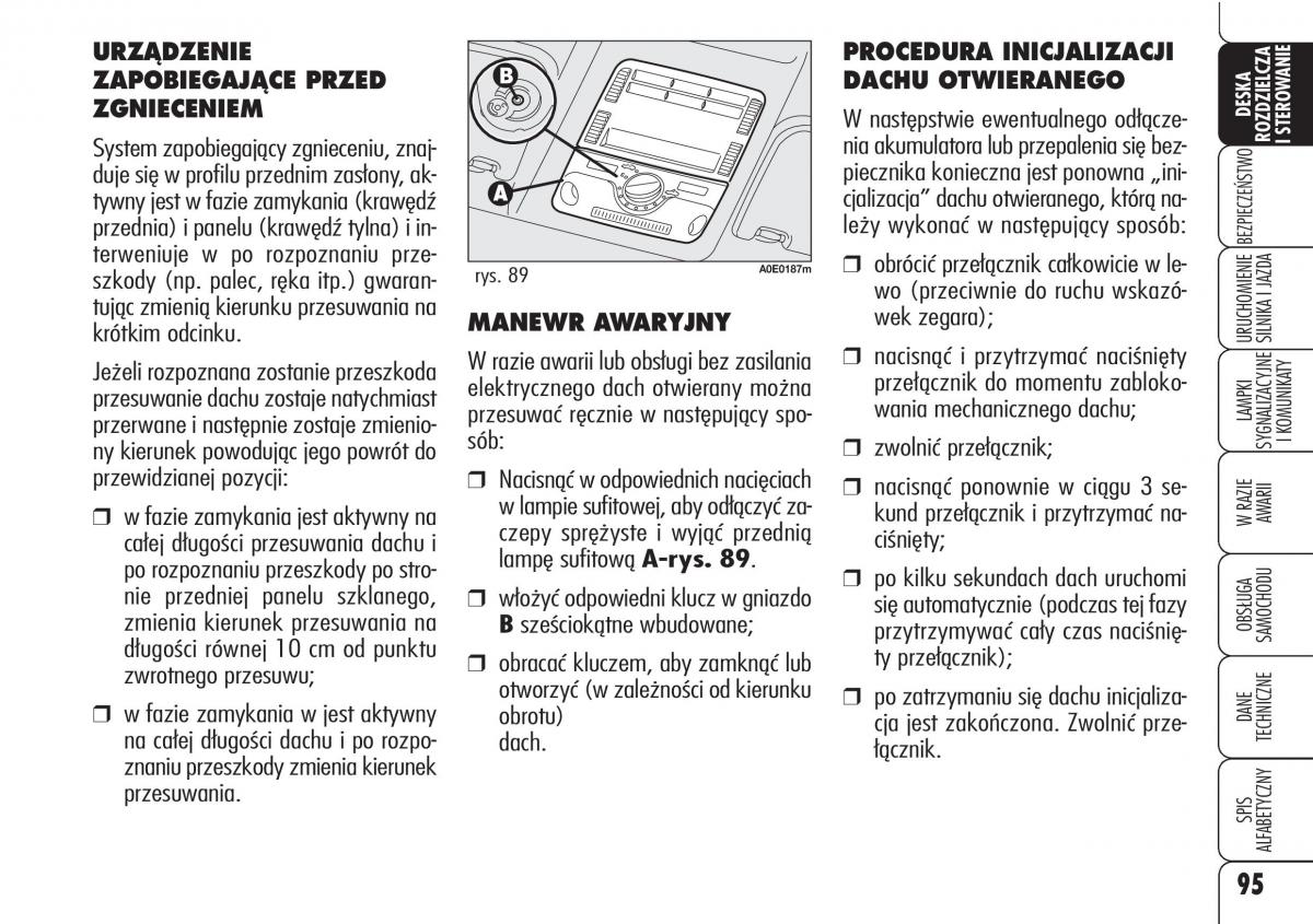 Alfa Romeo 159 instrukcja / page 97