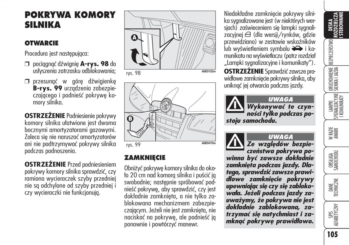 Alfa Romeo 159 instrukcja / page 107