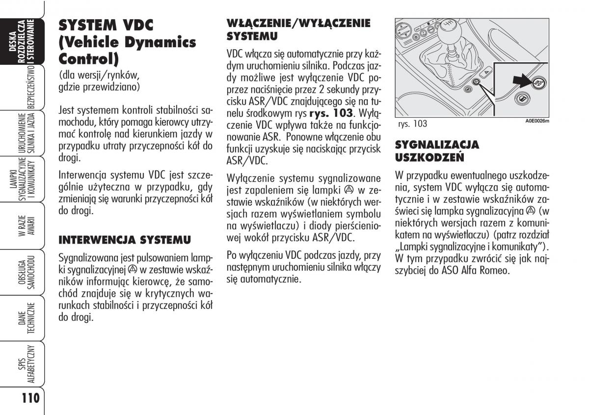 Alfa Romeo 159 instrukcja / page 112
