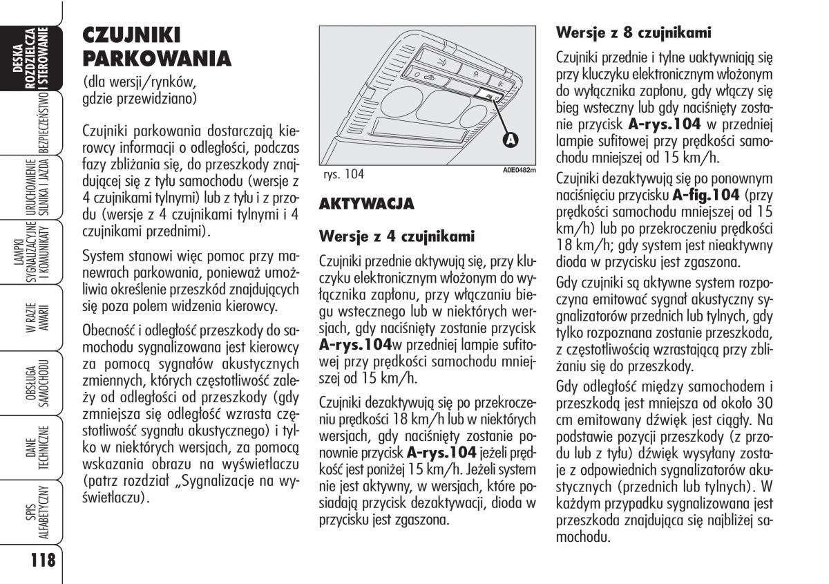 Alfa Romeo 159 instrukcja / page 120