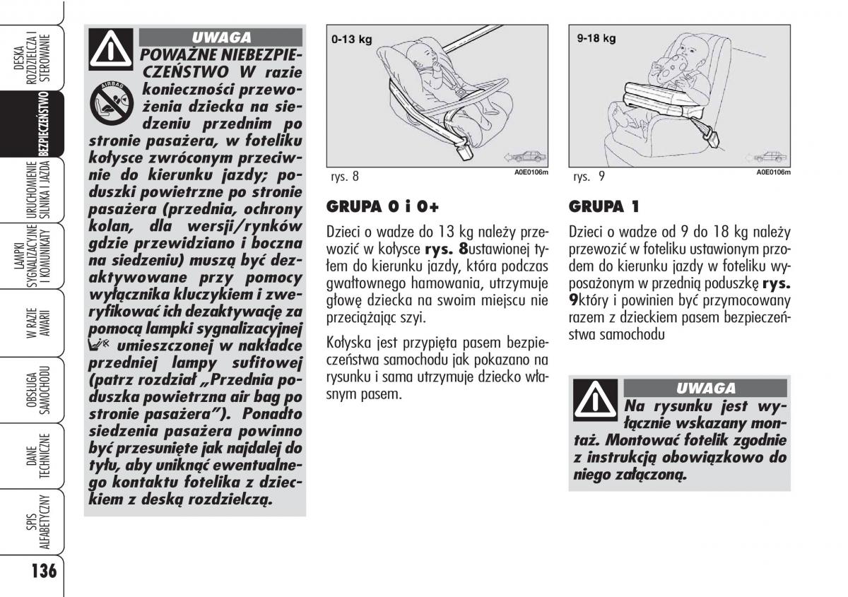 Alfa Romeo 159 instrukcja / page 138