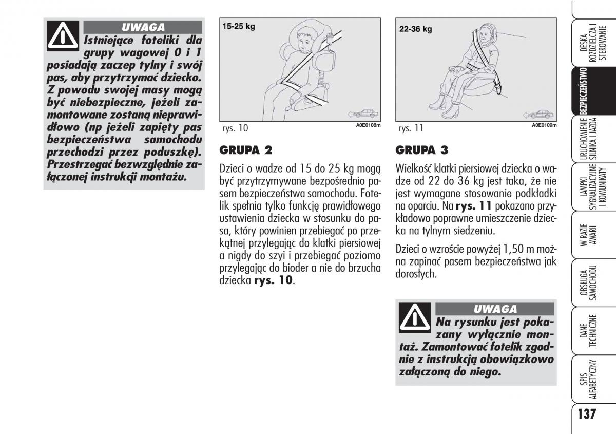 Alfa Romeo 159 instrukcja / page 139