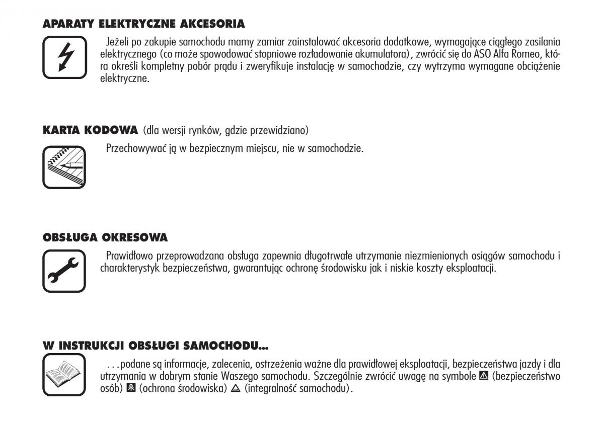 manual  Alfa Romeo 159 instrukcja / page 5