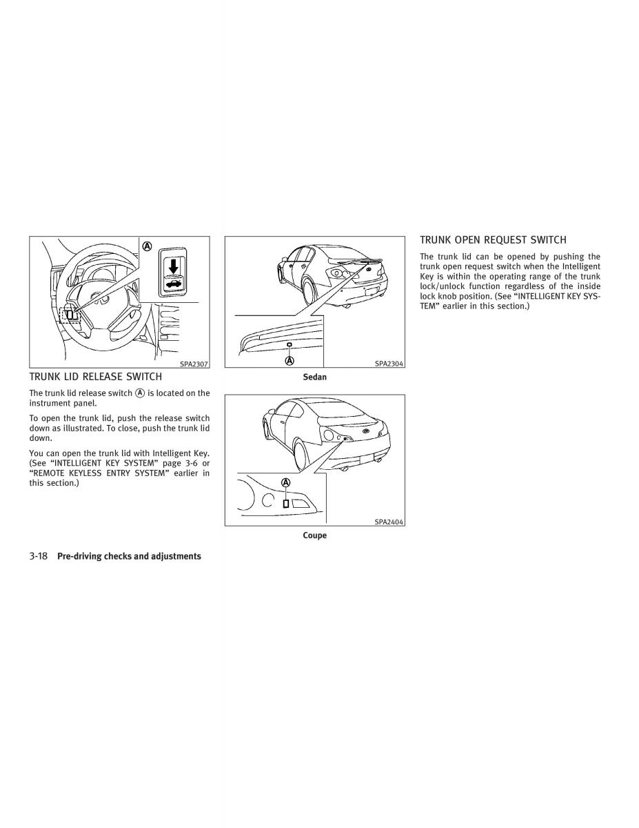 Infiniti G V37 Coupe owners manual / page 152