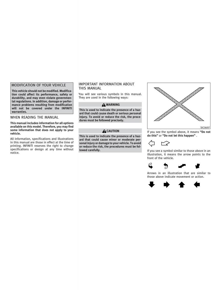 Infiniti G V37 Coupe owners manual / page 3