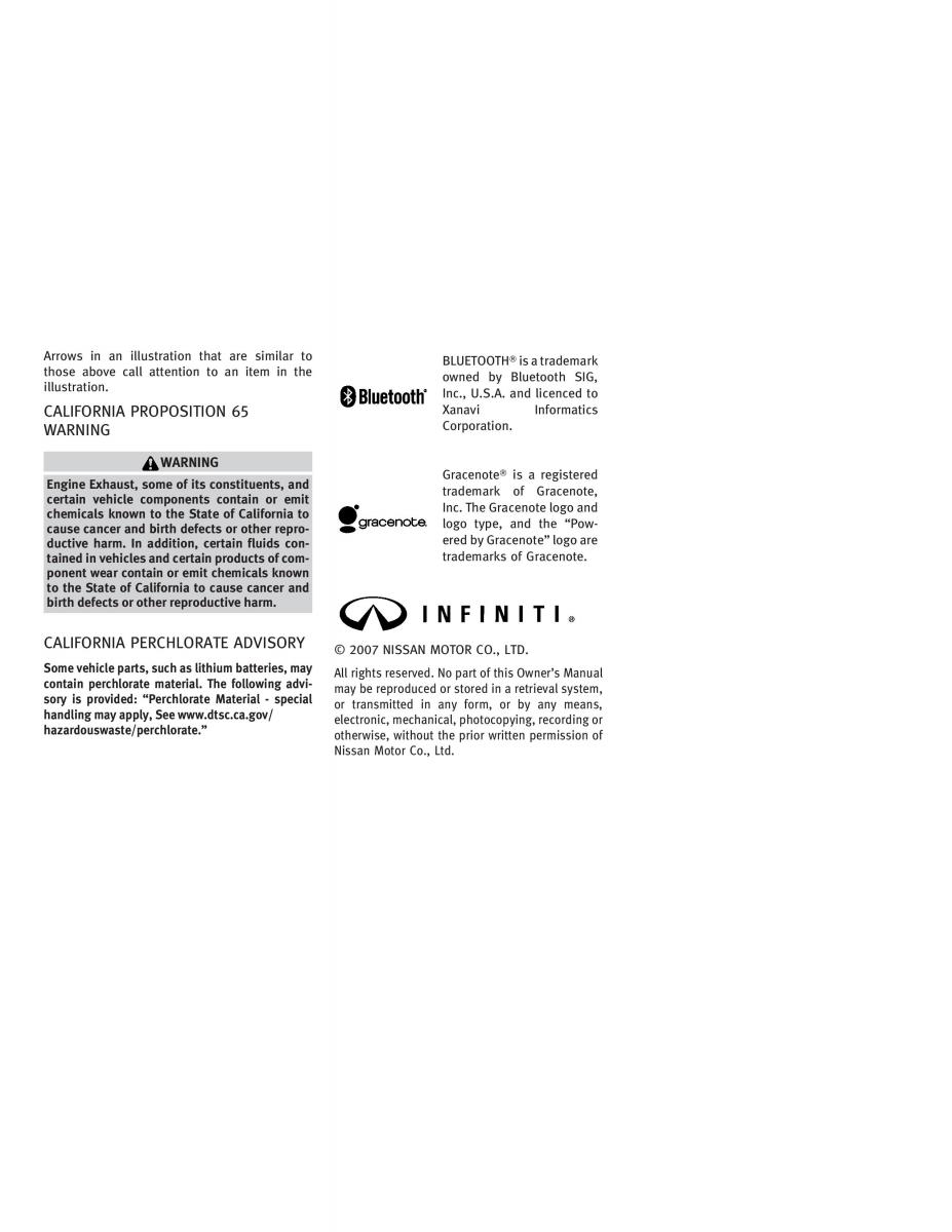 Infiniti G V37 Coupe owners manual / page 4