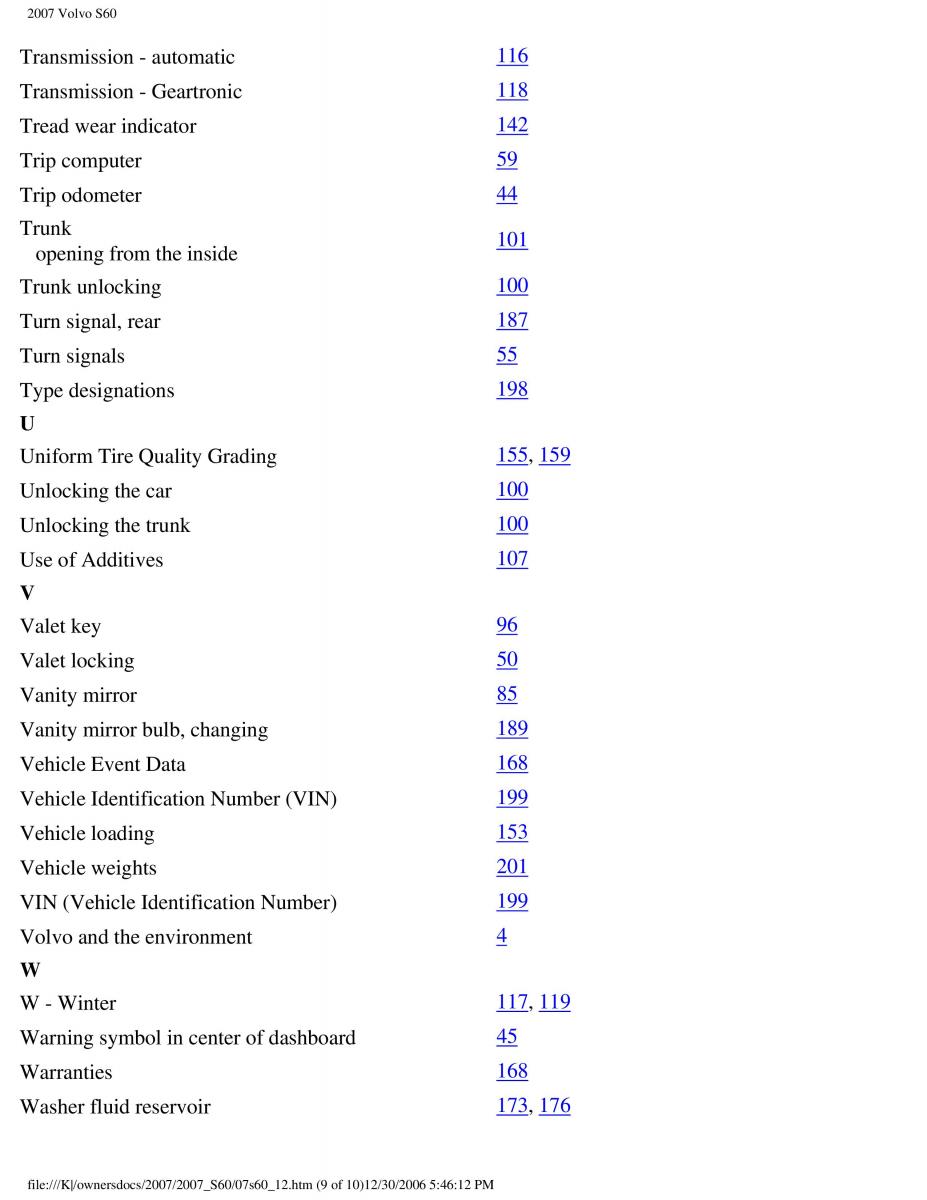 manual  Volvo S60 owners manual / page 274