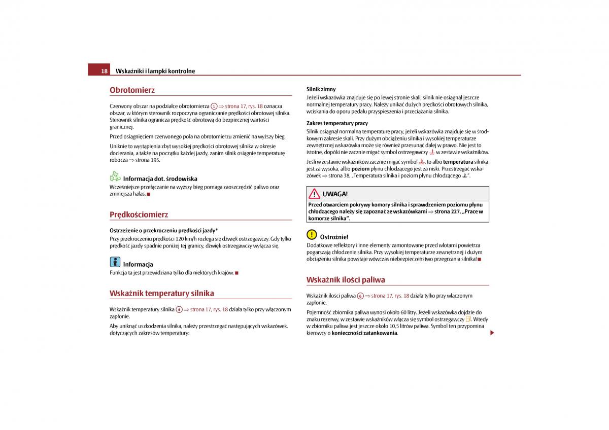 manual  Skoda Yeti instrukcja / page 20