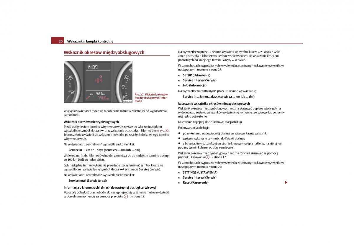 Skoda Yeti instrukcja obslugi / page 22