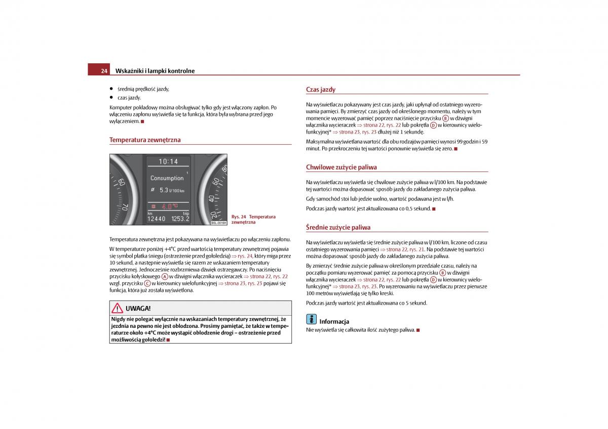 Skoda Yeti instrukcja obslugi / page 26