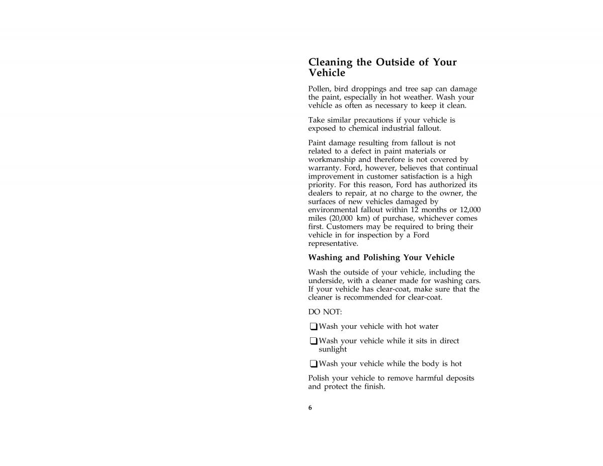 Ford Taurus III 3 owners manual / page 9