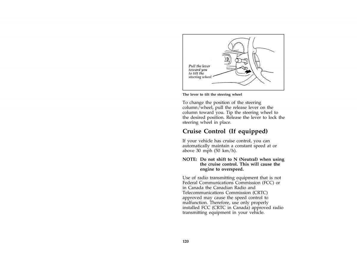 Ford Taurus III 3 owners manual / page 119