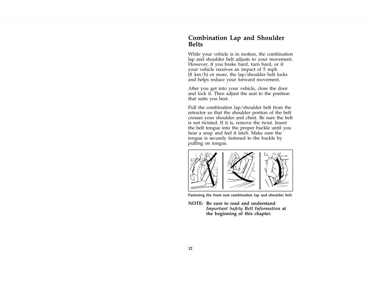 manual  Ford Taurus III 3 owners manual / page 14