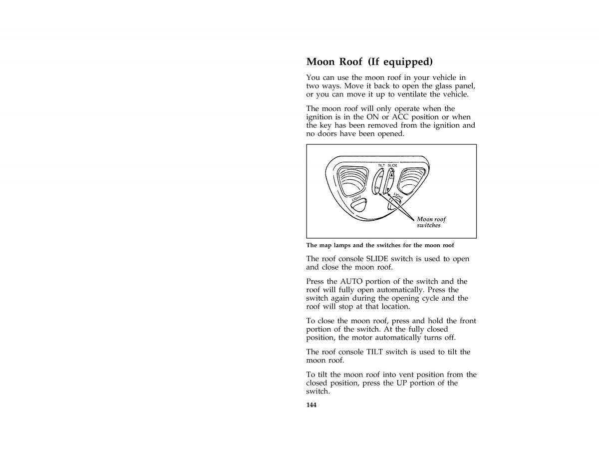 Ford Taurus III 3 owners manual / page 143