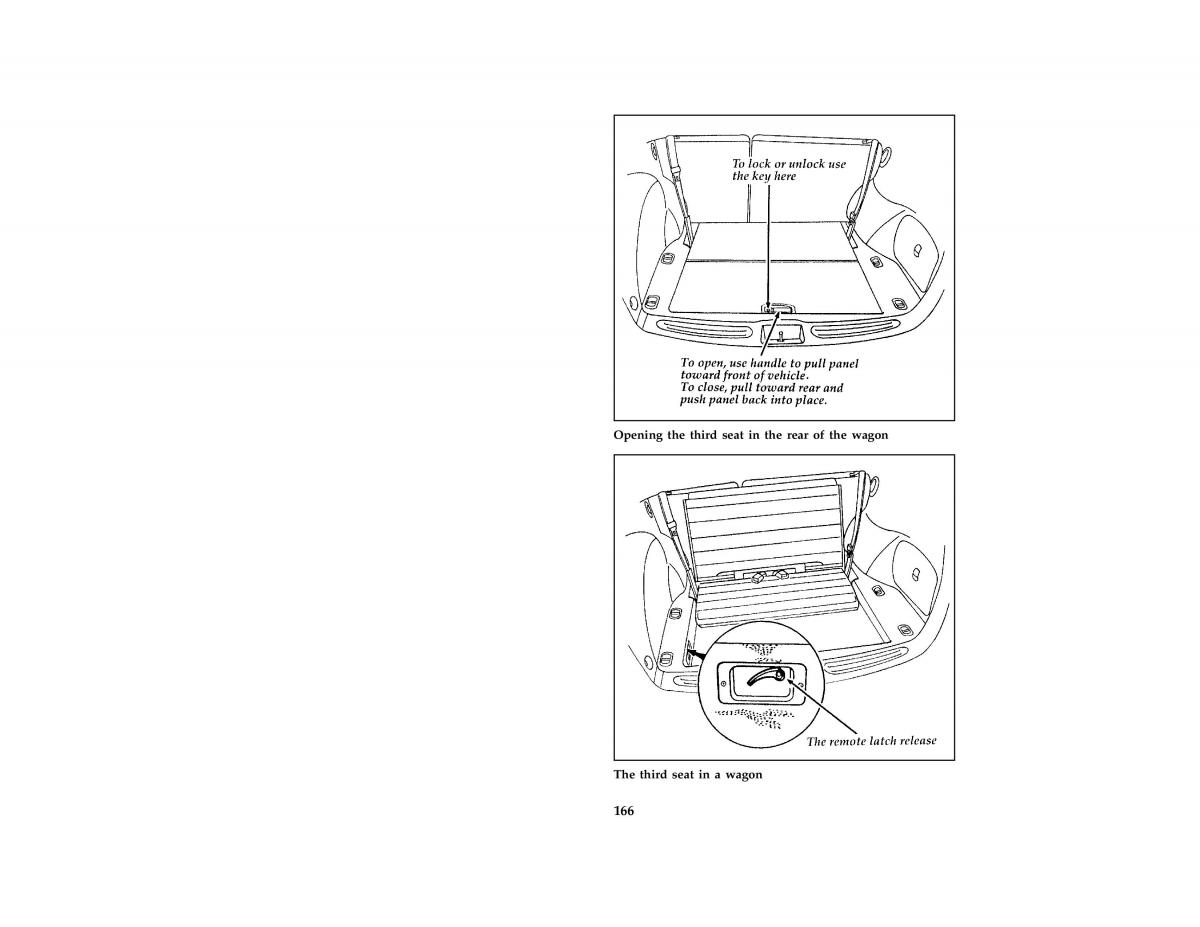 Ford Taurus III 3 owners manual / page 165
