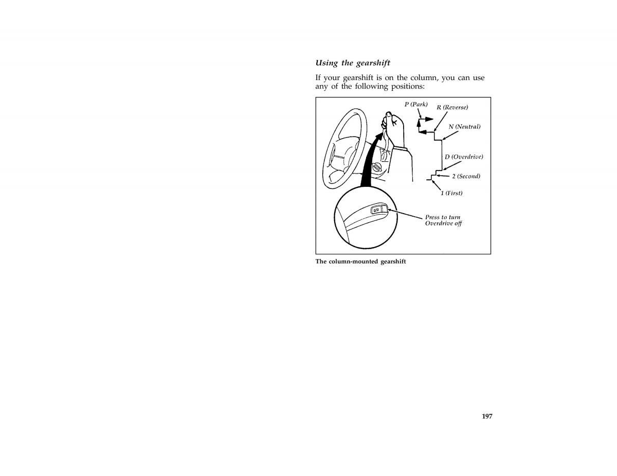Ford Taurus III 3 owners manual / page 195