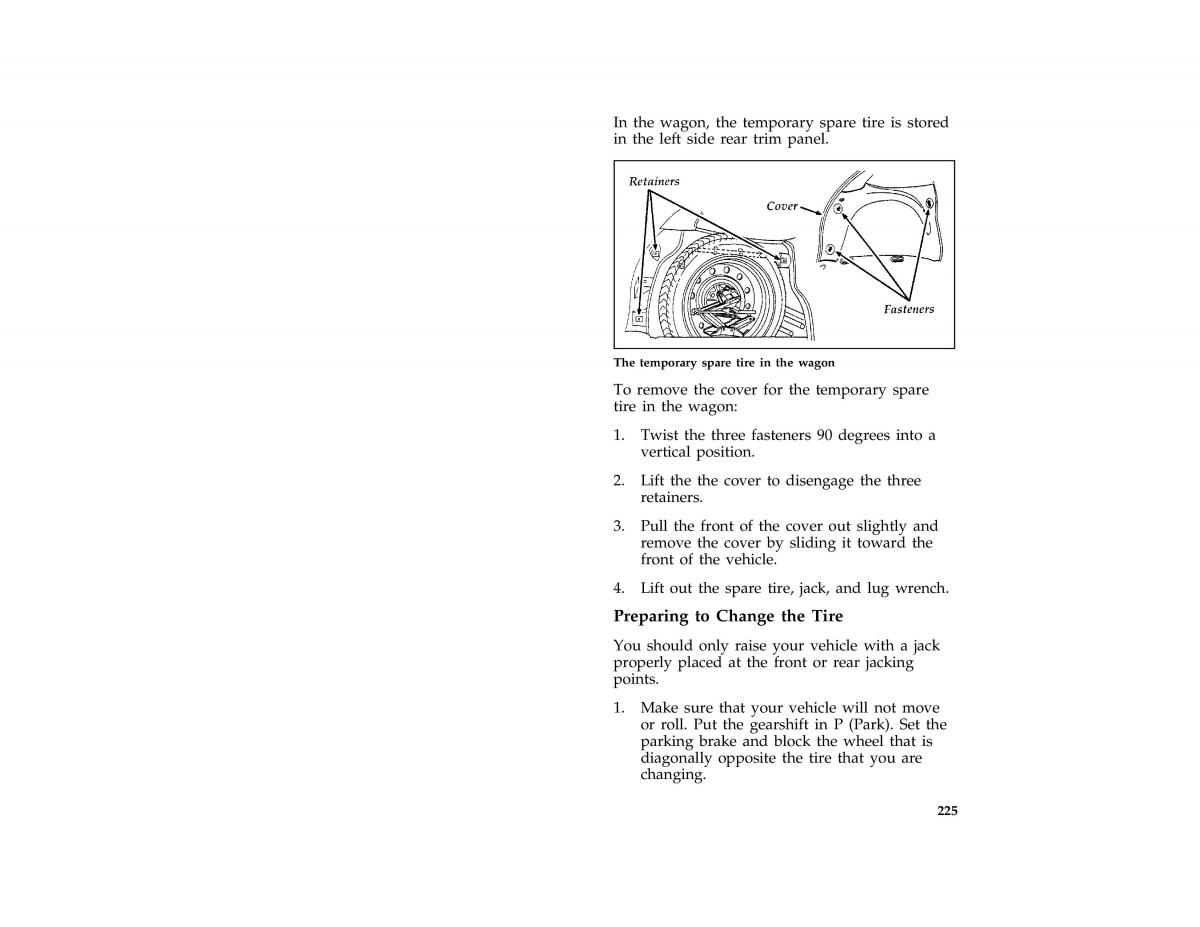 Ford Taurus III 3 owners manual / page 223