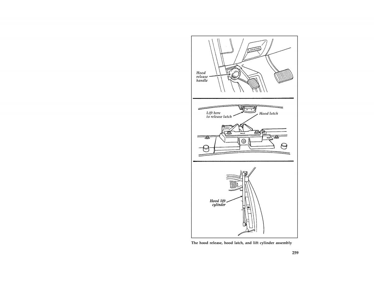 Ford Taurus III 3 owners manual / page 256