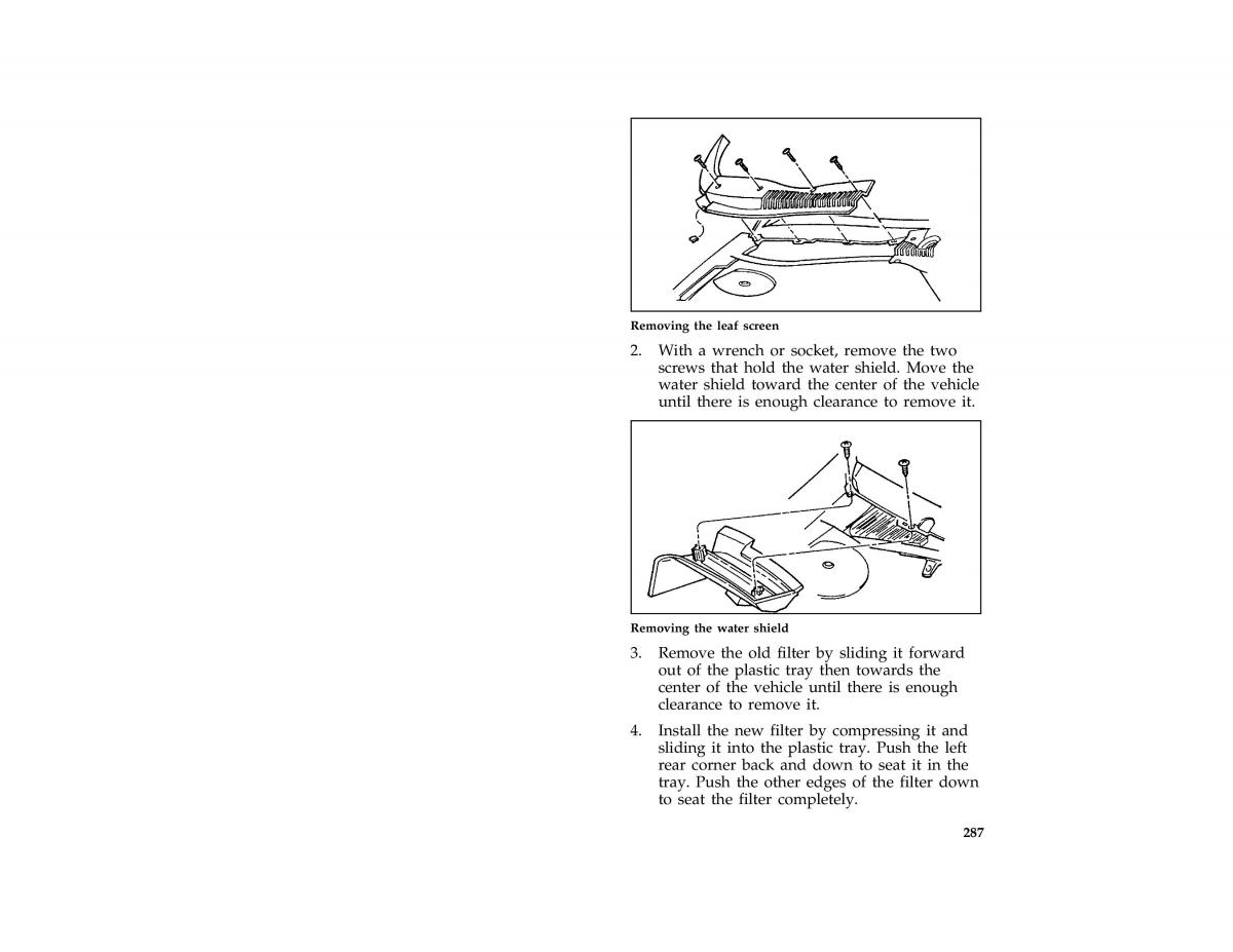 Ford Taurus III 3 owners manual / page 284