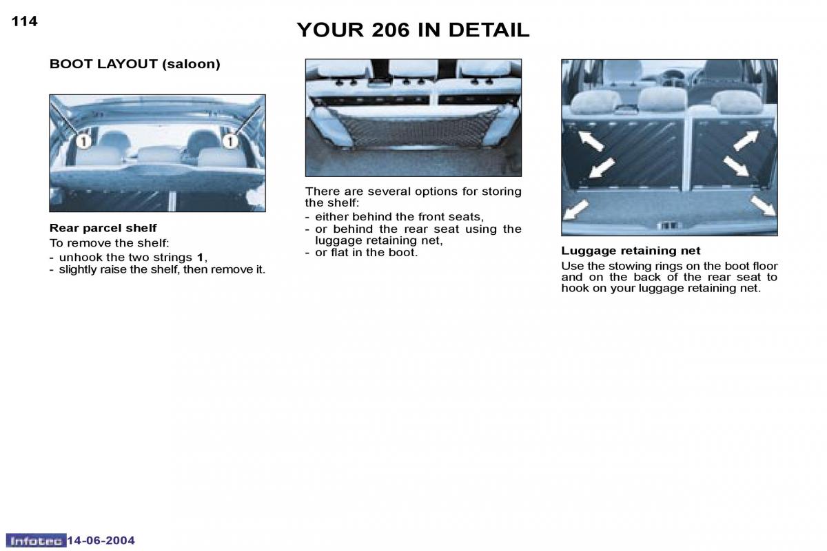 manual  Peugeot 206 owners manual / page 21