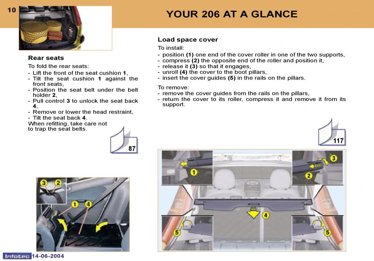 Peugeot 206 owners manual / page 1