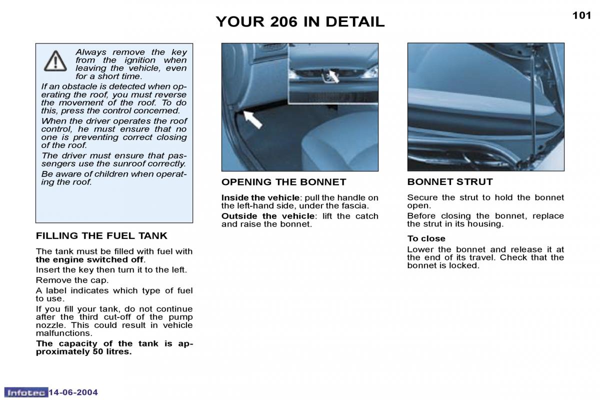 Peugeot 206 owners manual / page 3