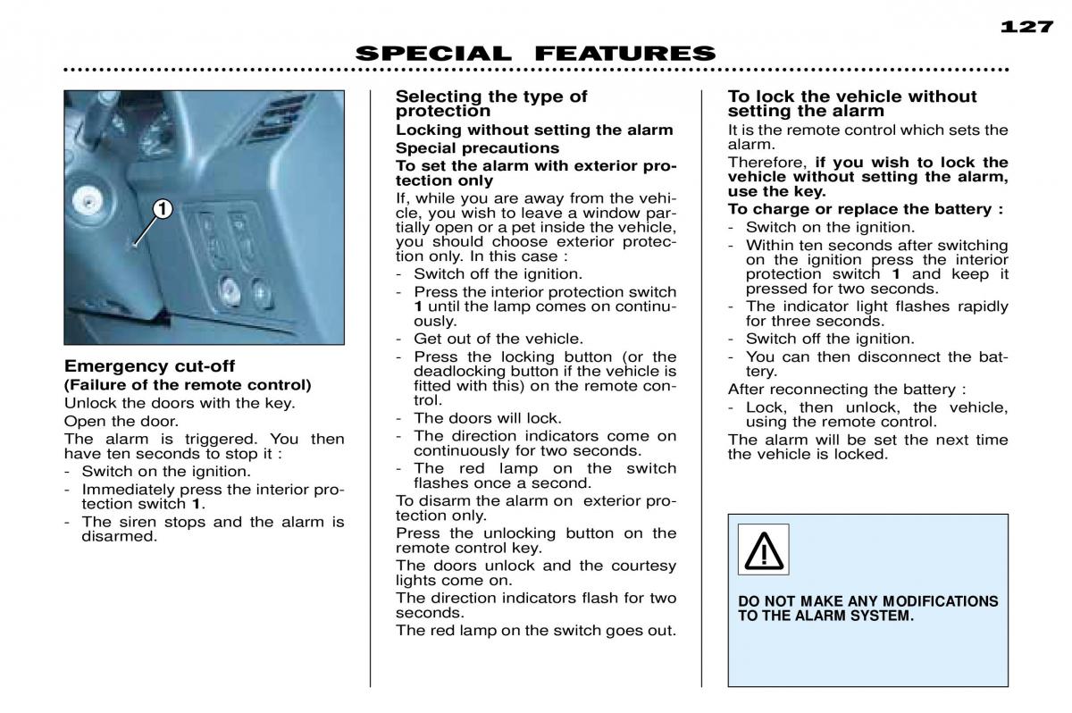 Peugeot 306 owners manual / page 31