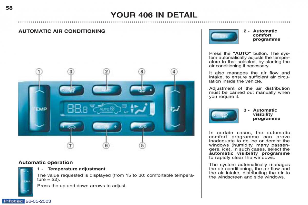 Peugeot 406 owners manual / page 73