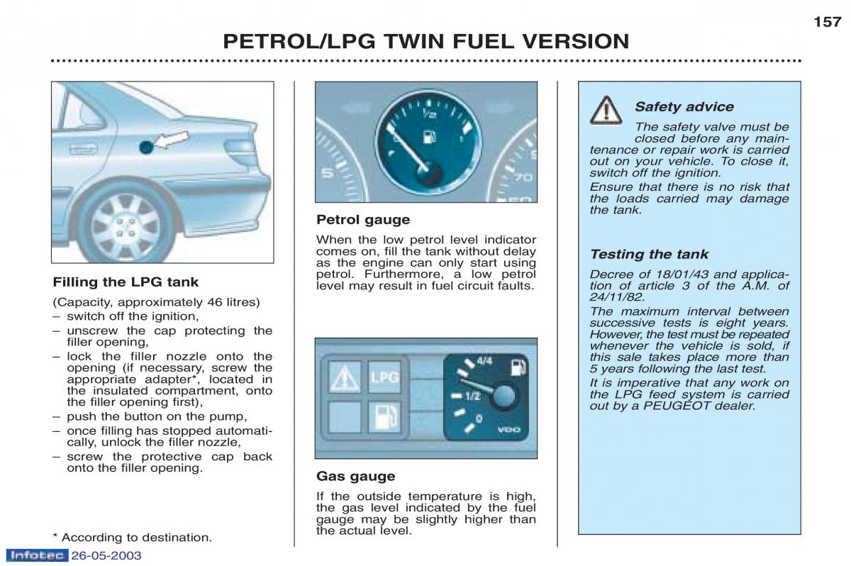 Peugeot 406 owners manual / page 6