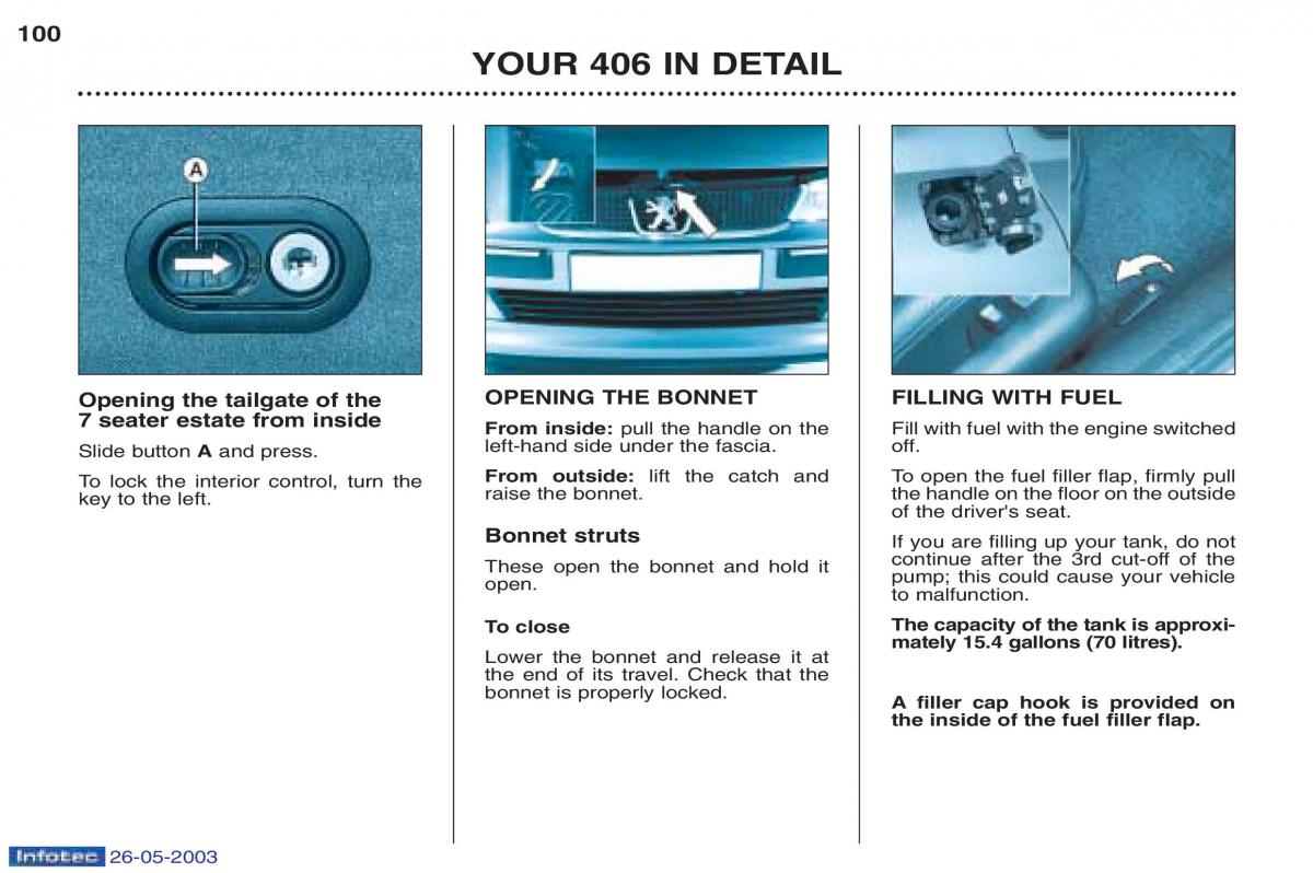 Peugeot 406 owners manual / page 7