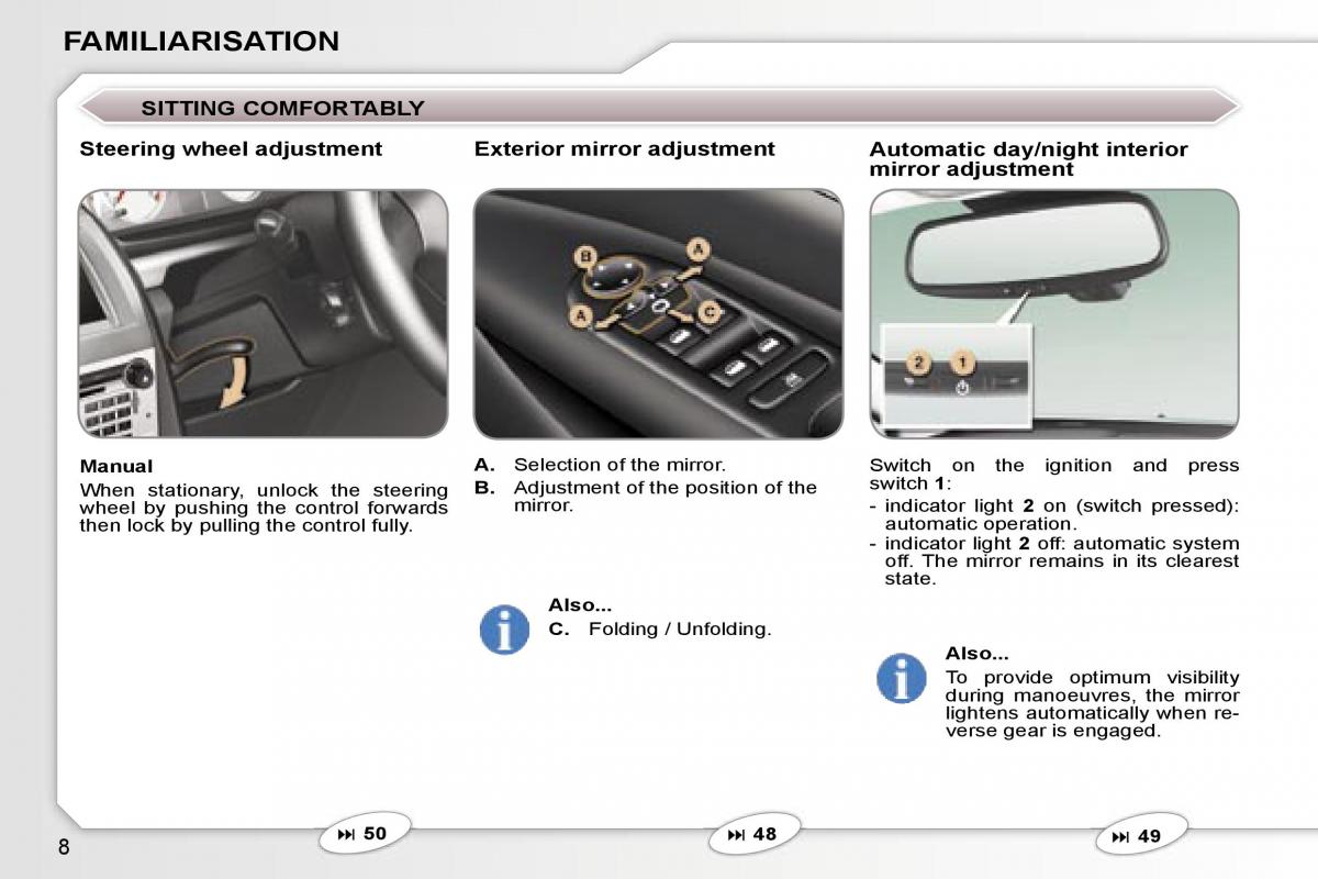 Peugeot 407 owners manual / page 96