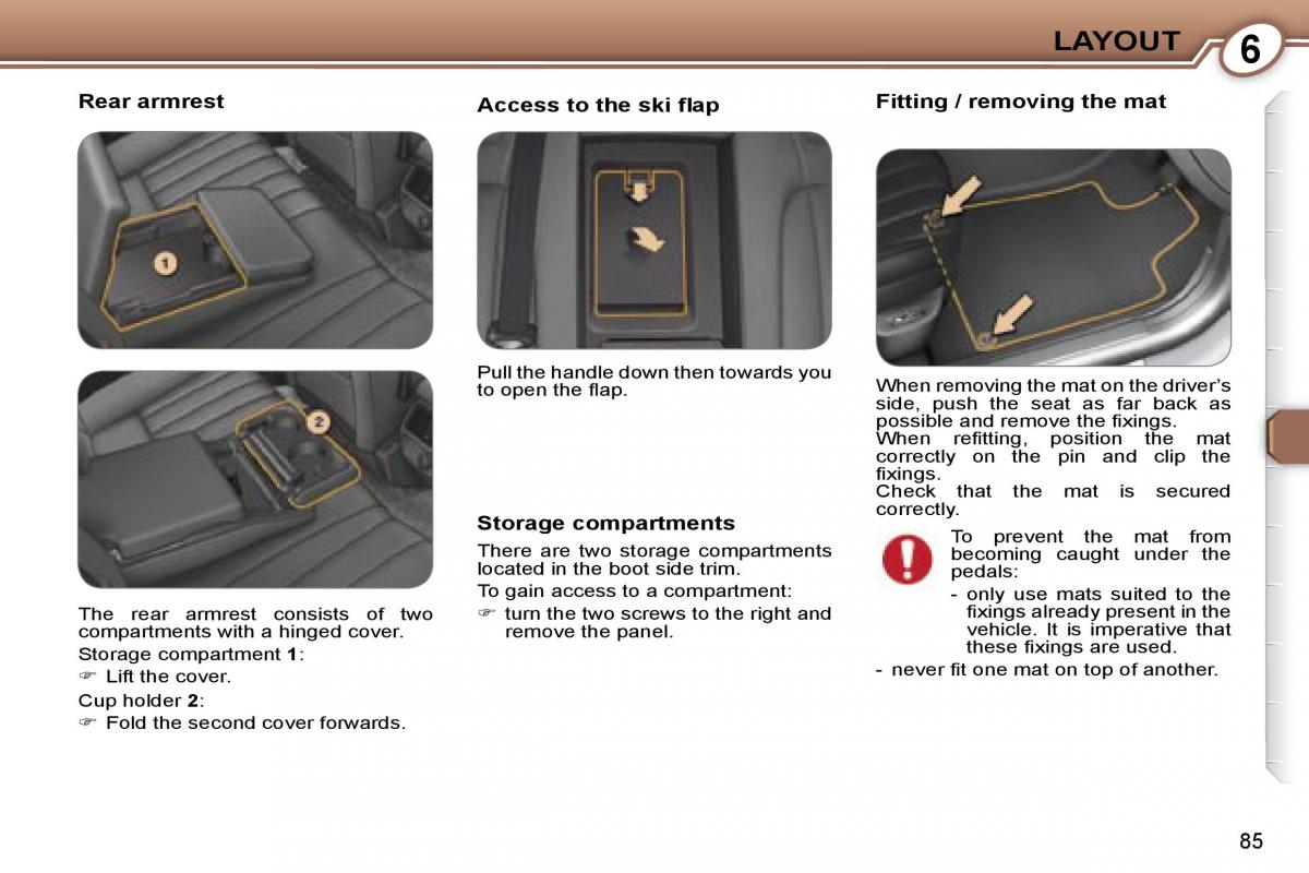 Peugeot 407 owners manual / page 106