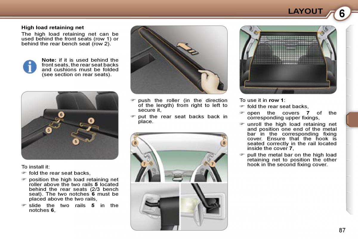 Peugeot 407 owners manual / page 108