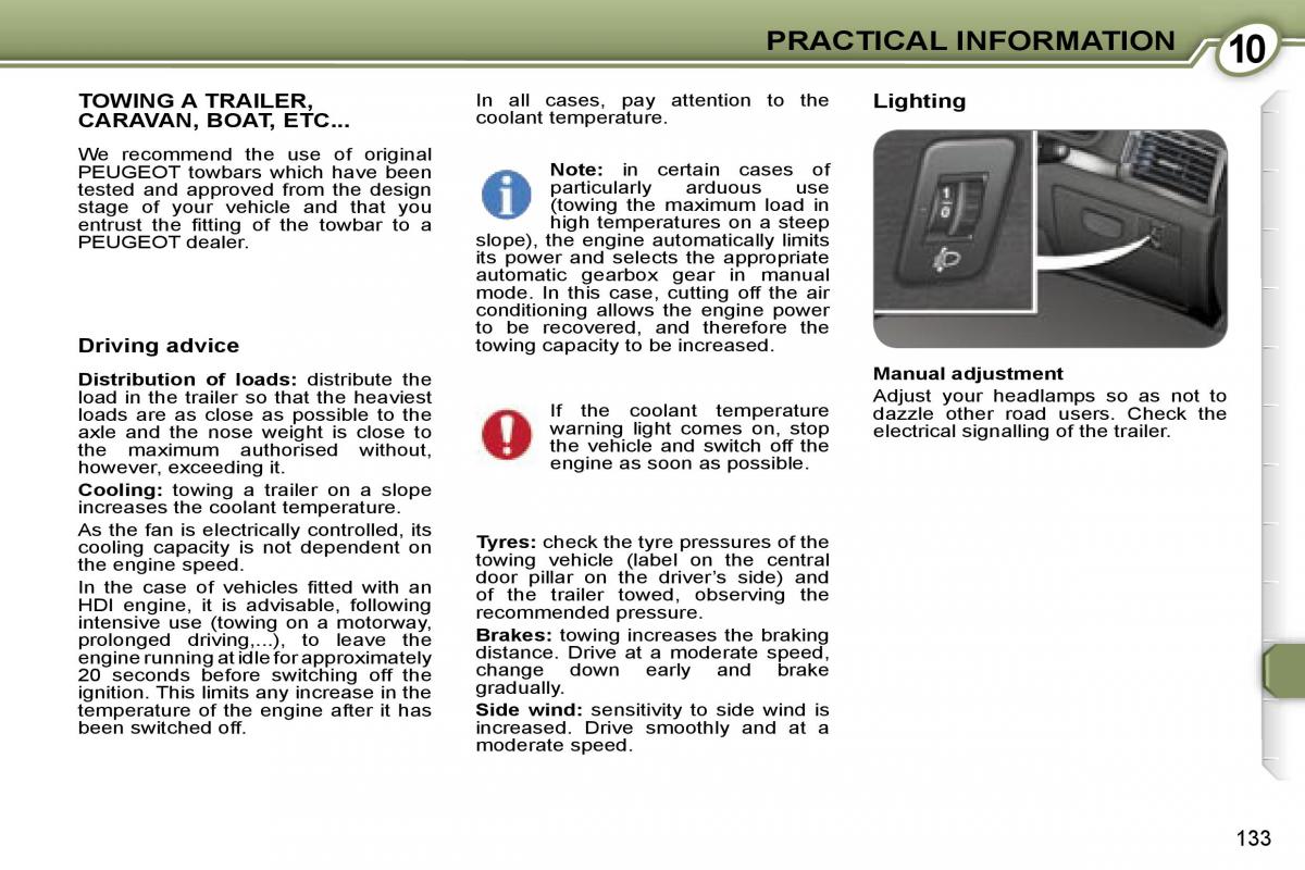 Peugeot 407 owners manual / page 25