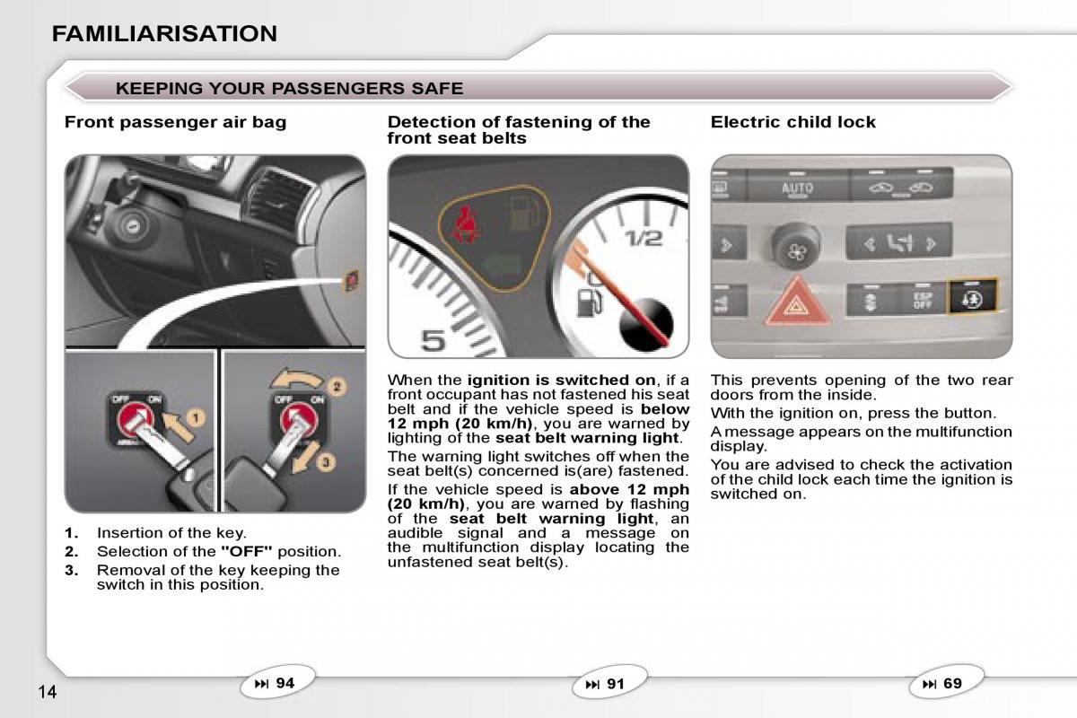 Peugeot 407 owners manual / page 27