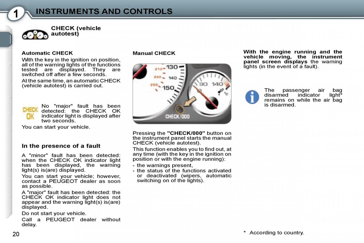 Peugeot 407 owners manual / page 35