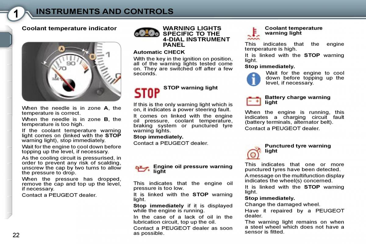 Peugeot 407 owners manual / page 37