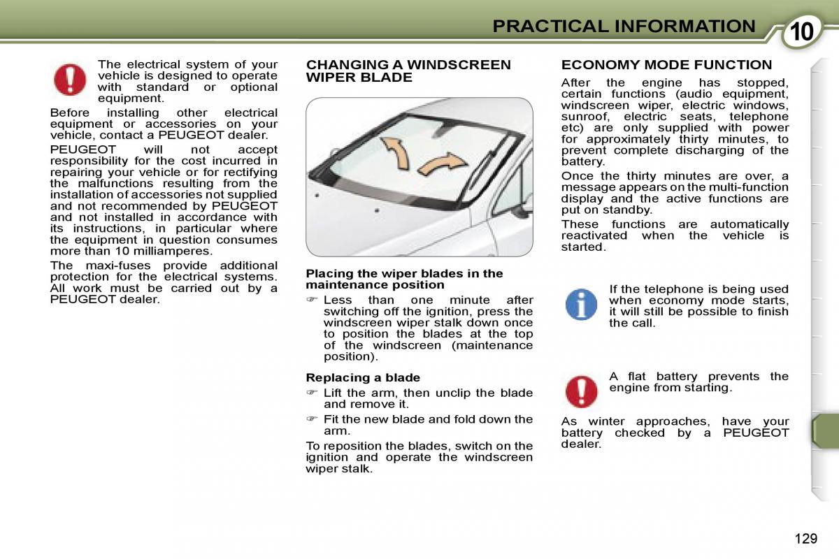 Peugeot 407 owners manual / page 19