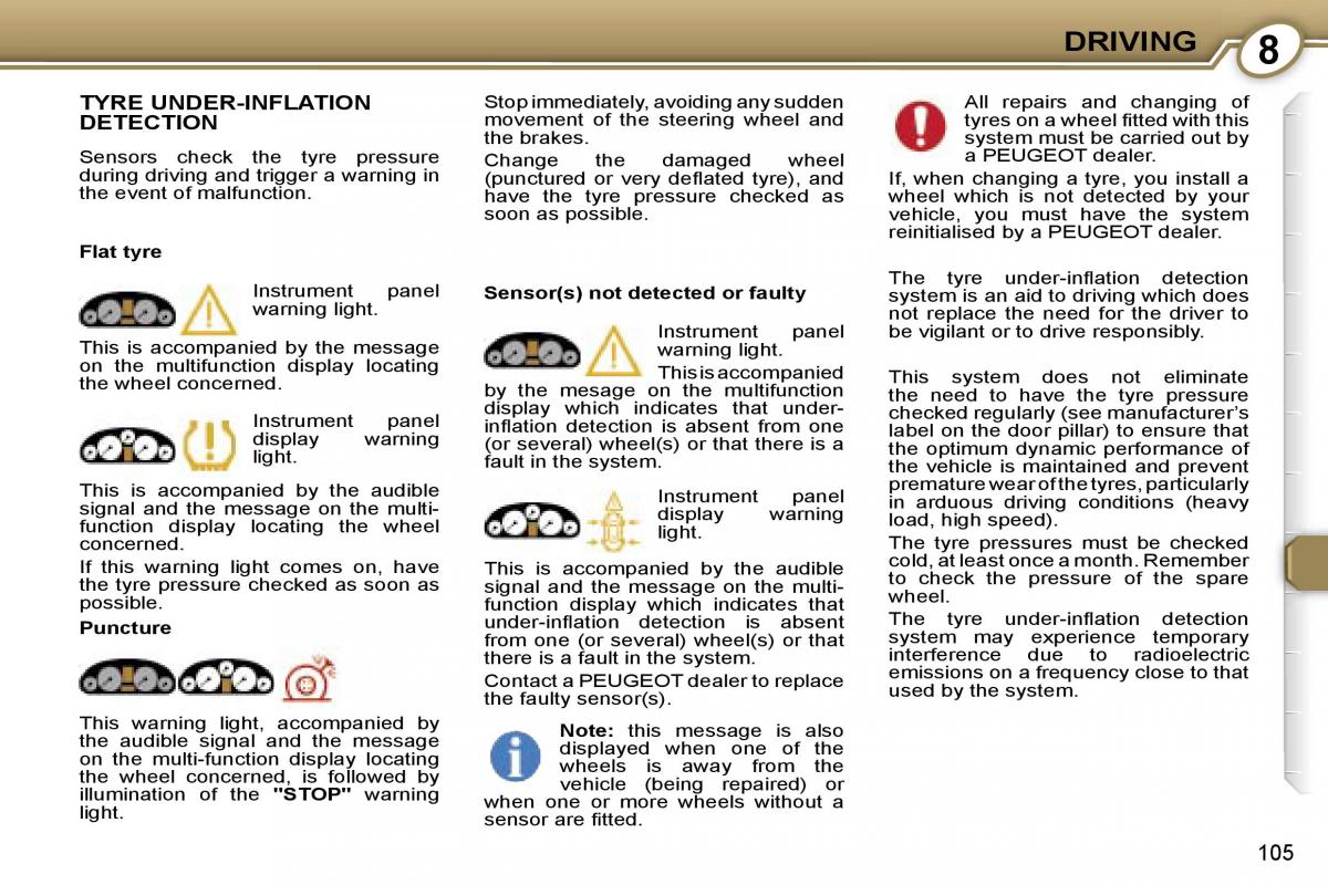 Peugeot 407 owners manual / page 3