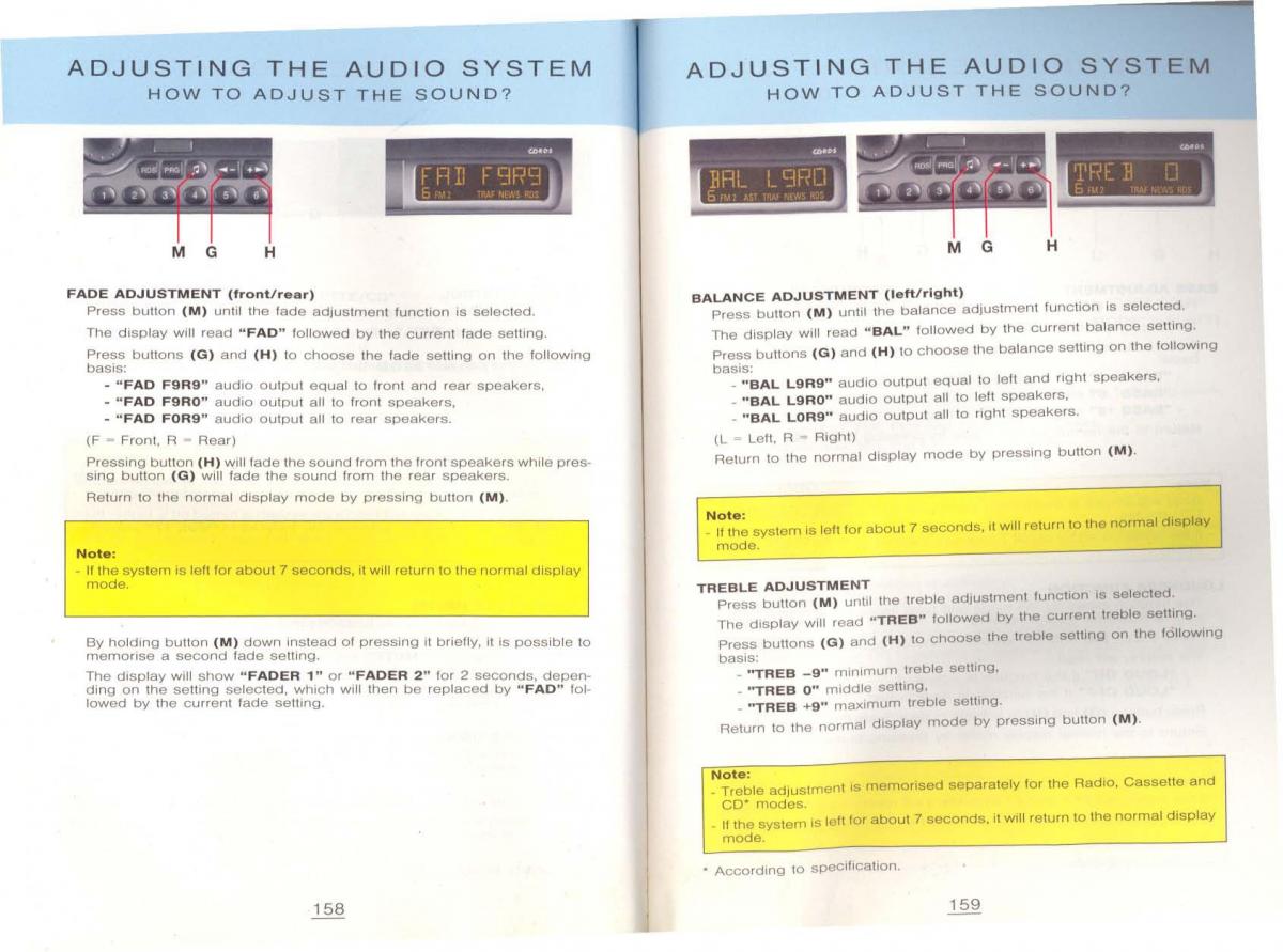 Peugeot 806 owners manual / page 89