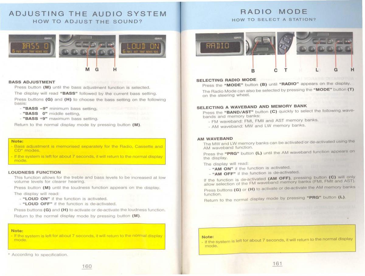 Peugeot 806 owners manual / page 90