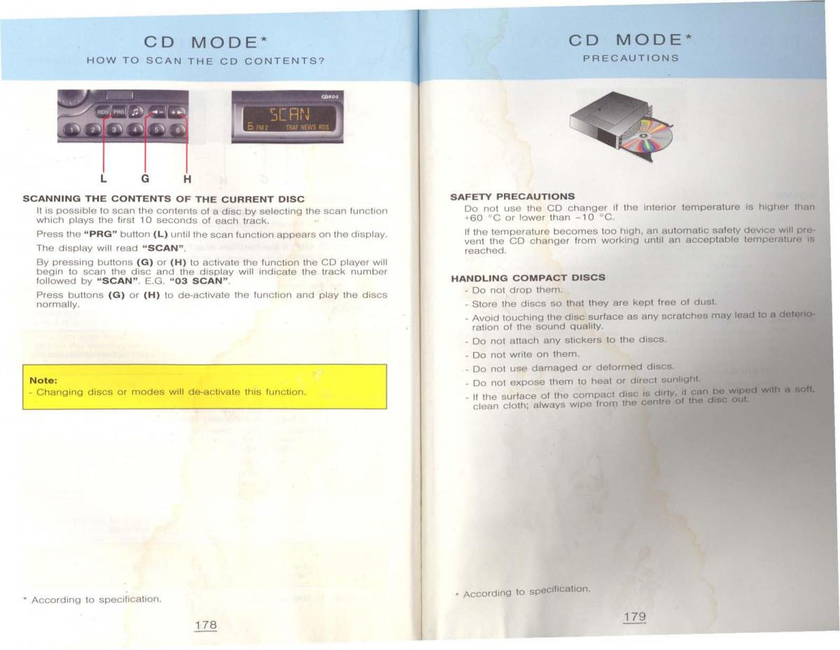 manual  Peugeot 806 owners manual / page 99